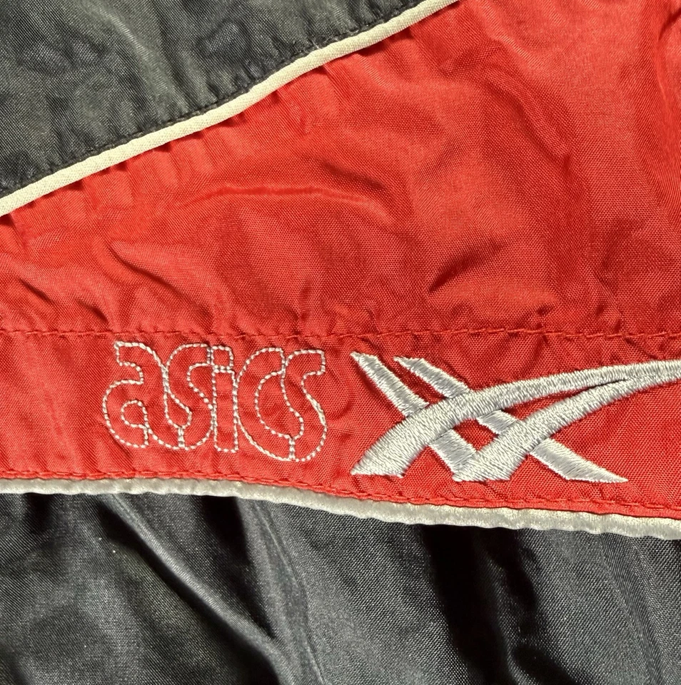 VTG Asics Windbreaker 80s 90s Jacket Mens M Colorblock Nylon GS-19 Taiwan RARE - Image 4 of 4