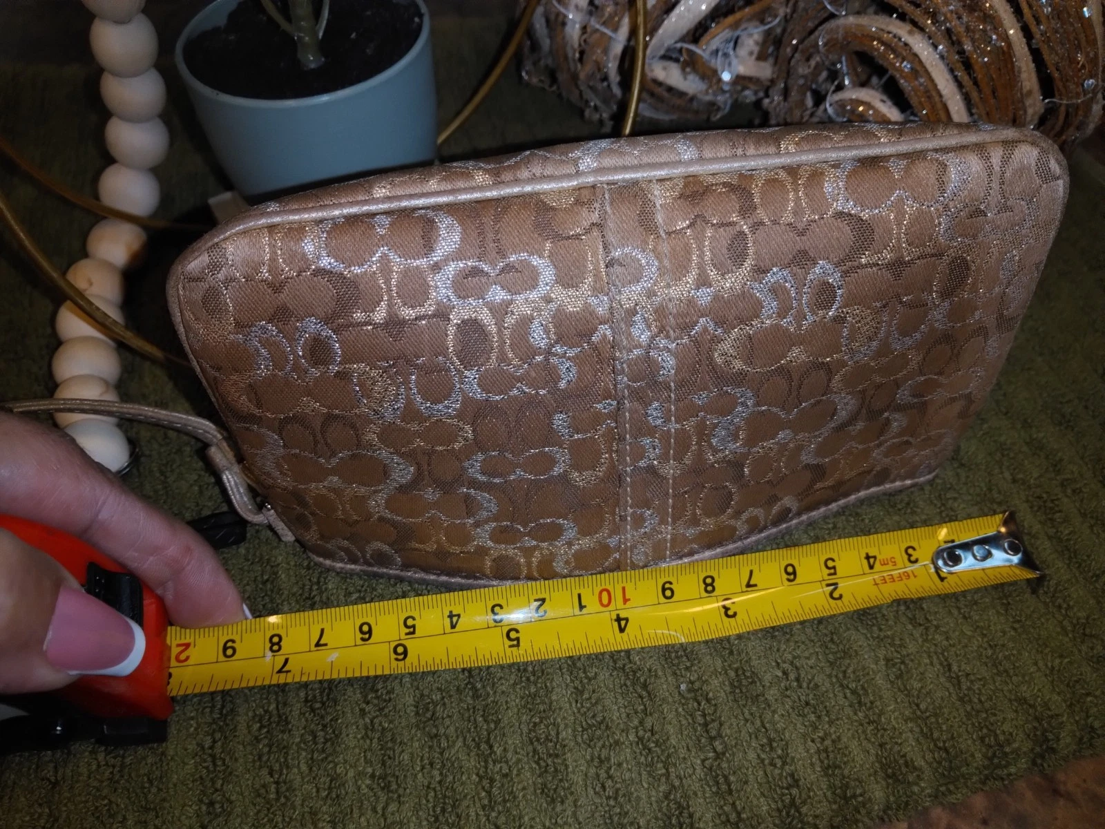 Mini Coach Vintage Metallizzato ✨ Braccialetto Firmato Oro. Splendida Ragazza ✨