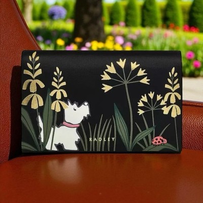 FREE P&P Radley Garden Wanderer Medium Leather Flap Over Purse