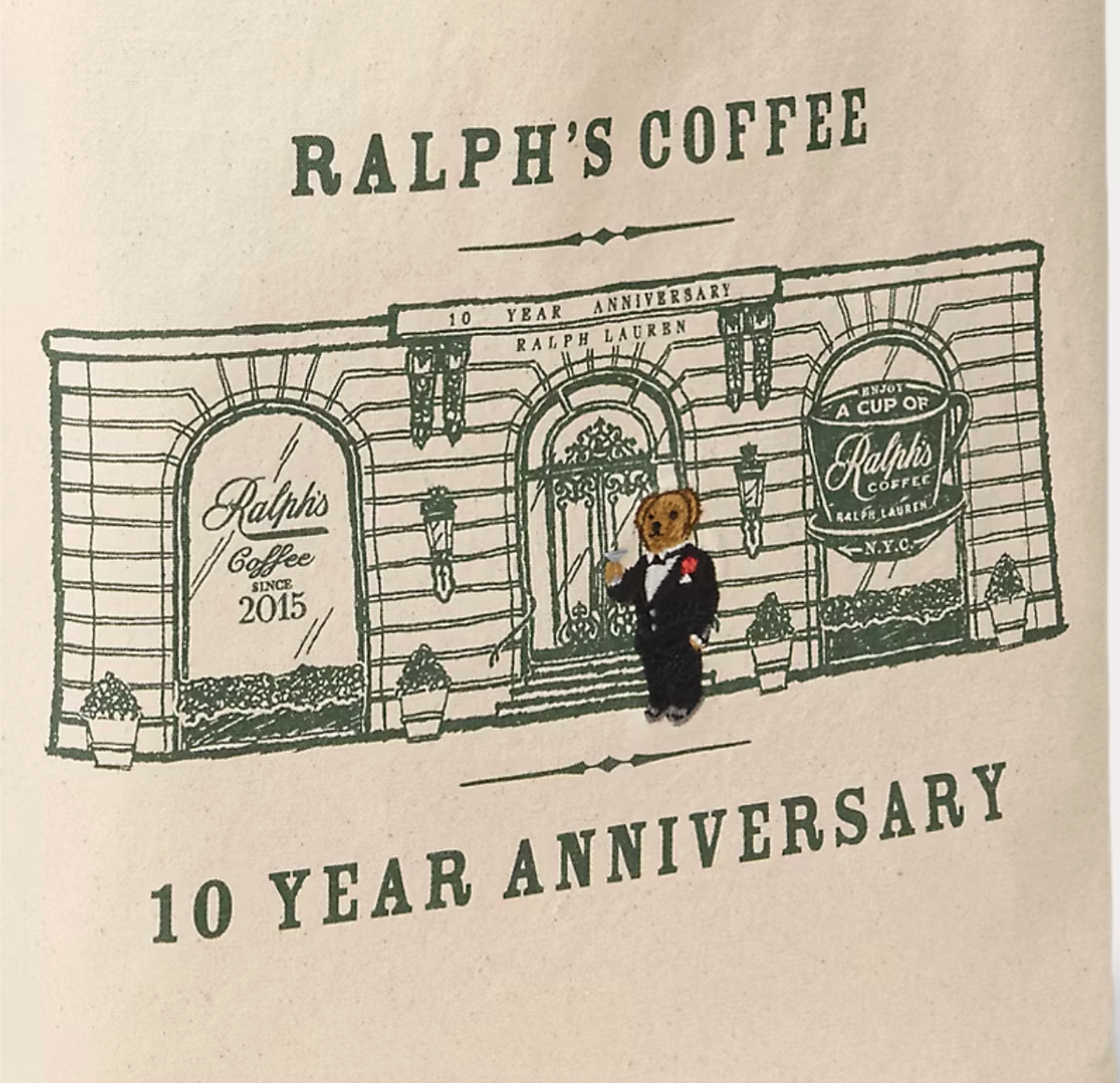 RARE NWT 100% Authentic Ralph's Coffee Anniversary Bag Gentleman