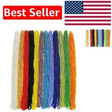 Versatile 12-Color 11/0 Glass Seed Beads - Perfect for Intricate Jewelry Making