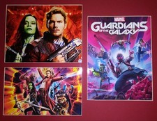 CHRIS PRATT & ZOE SALDANA Signed GUARDIANS of the GALAXY Display w/COA