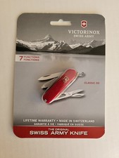 Victorinox The Original Swiss Army Red Classic SD Pocket Knife 7 Function Knife