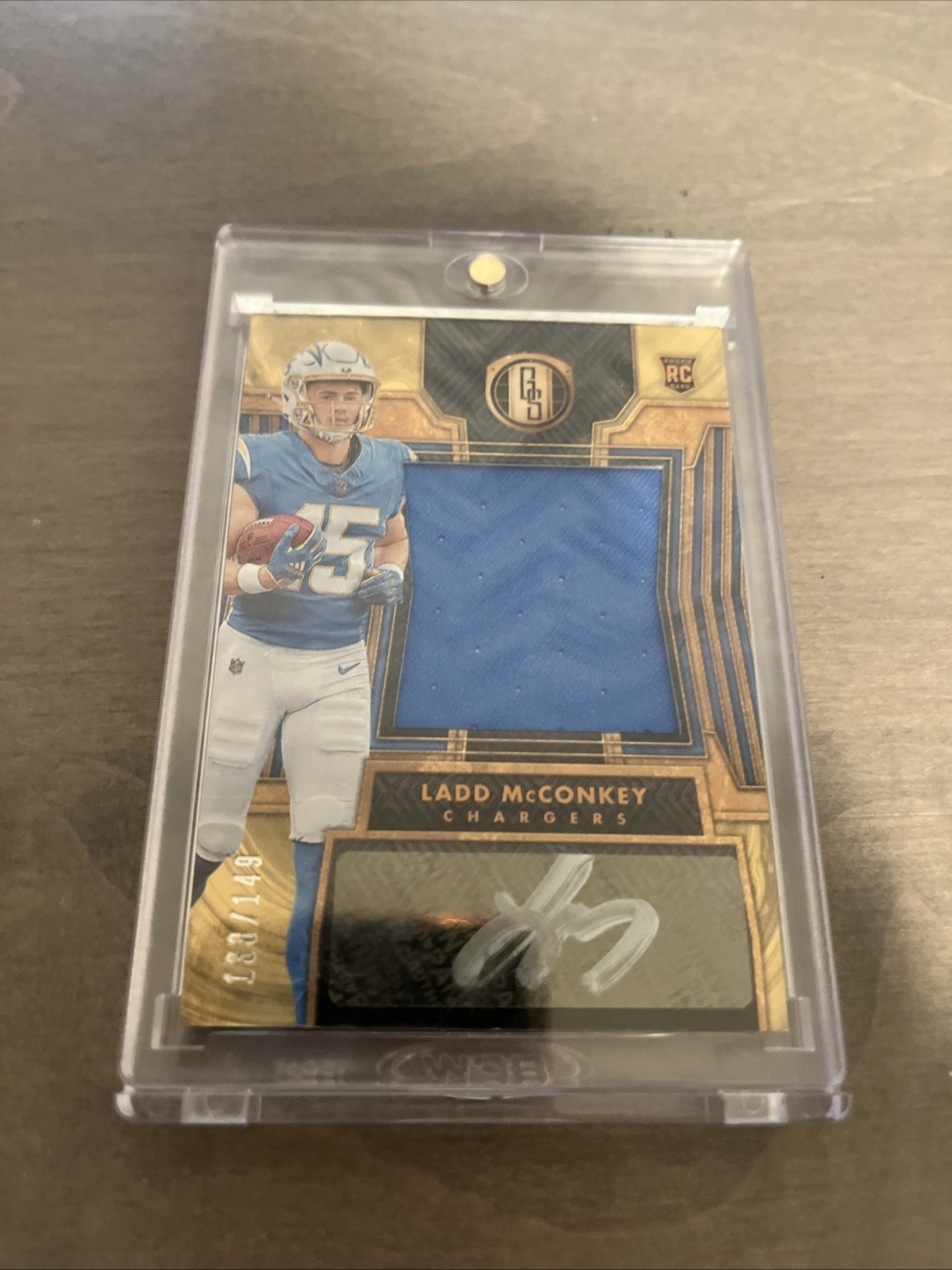 2024 Gold Standard Rookie Jersey Autographs Jumbo Ladd McConkey #252 /149 (RPA)