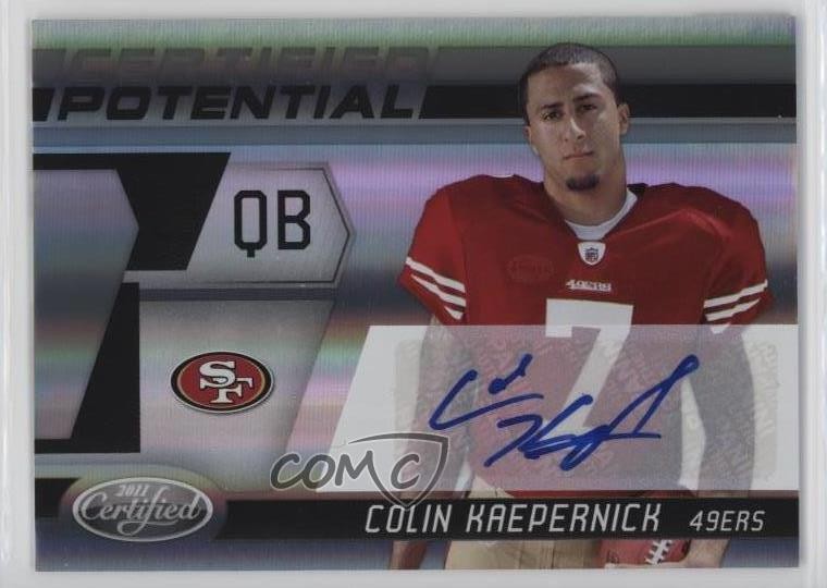 Colin Kaepernick Panini Certified Certified Potential #10 Autograph