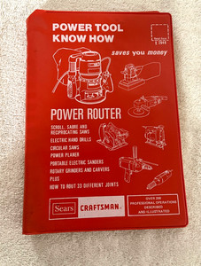 1982 VTG Sears Craftsman Power Tool Know How Router Manual Instruction Book