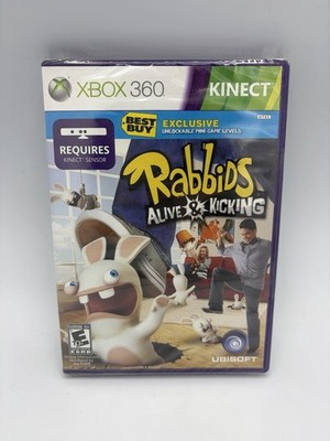 Rabbids Alive & Kicking Xbox 360 Kinect Video Game NEW Sealed Bed Buy Exclusive