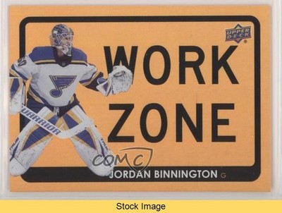 2021-22 Upper Deck Series 1 Work Zone Jordan Binnington #WZ-38 READ p9m