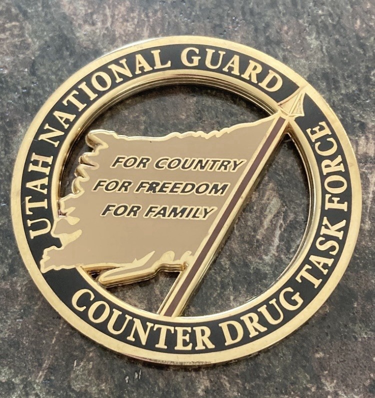 Utah National Guard Counter Drug Task Force Police Challenge Coin