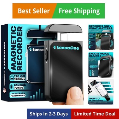 Voice Activated Recorder   Mini Audio Recording Device with Magnetic Mount, S...