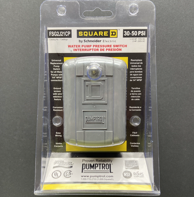 #ad SQUARE D FSG2J21CP Water Pump Pressure Switch Pumptrol 30 50 PSI 1 4quot; NPT $19.87