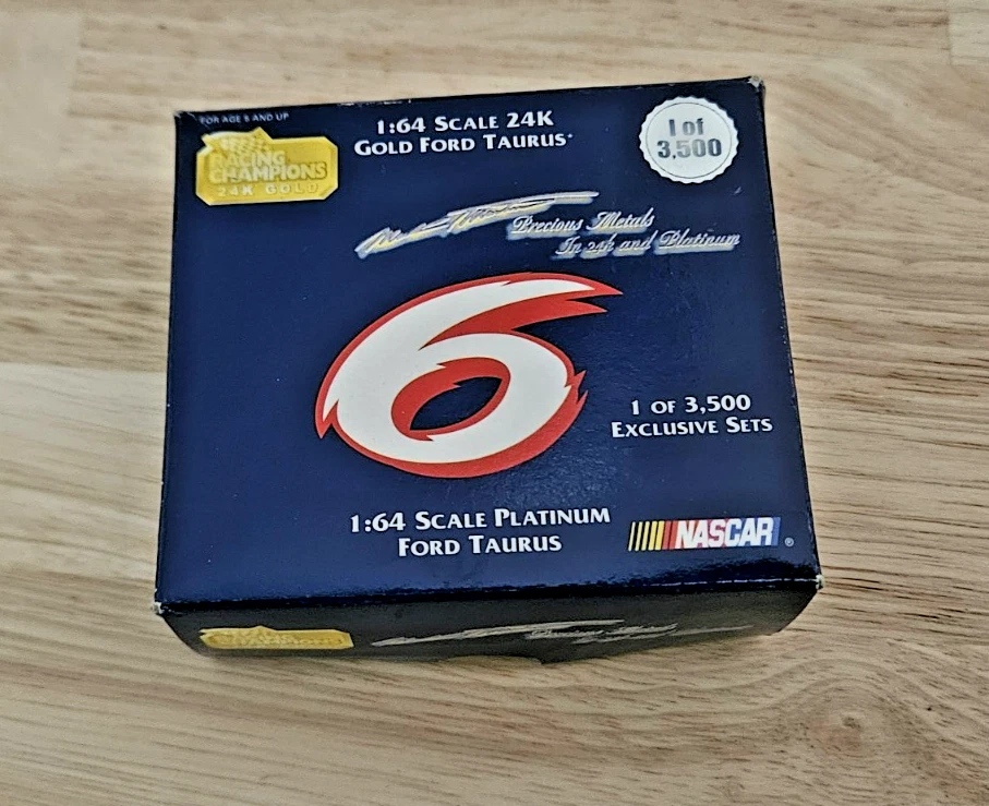 Juego exclusivo Racing Champion Mark Martin #6 1999 oro 24 k y platino escala 1:64 Foto 4 de 4