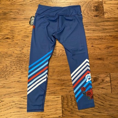 Women S Peloton x Pop Active Popactive Blue Pick Up Lines Stripe Leggings Pants