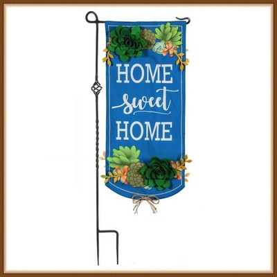 EVERGREEN GARDEN FLAG * HOME SWEET HOME * EVERLASTING IMPRESSIONS - NEW
