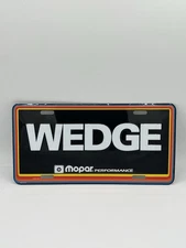 Original Mopar Performance Parts WEDGELicense Plate