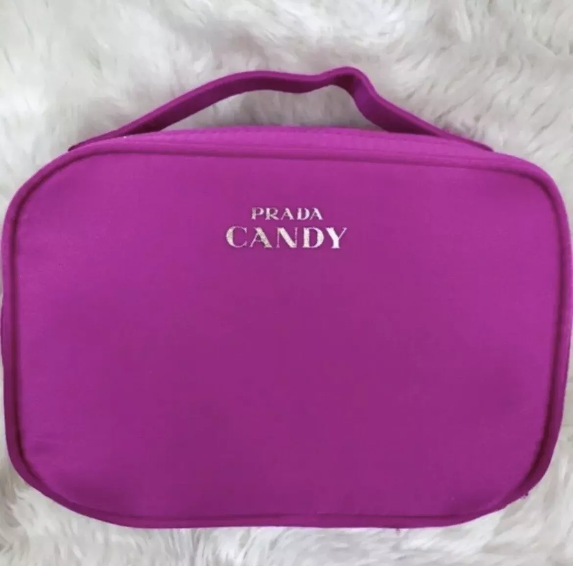 Prada candy top makeup bag