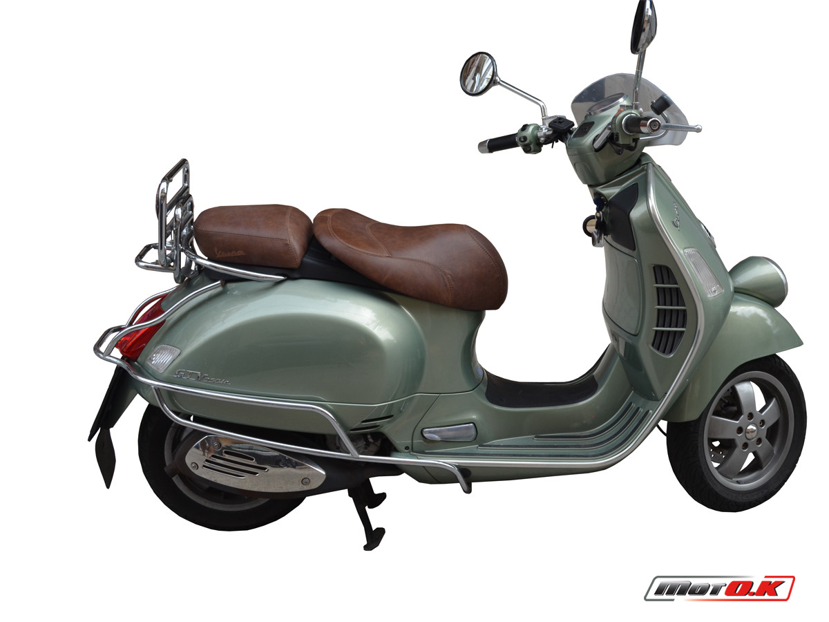 Piaggio Vespa GTV 250 ie MotoK Seat Cover B639/K2/EXC Genuine leather Brown