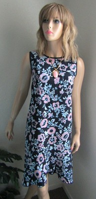 ladies navy floral dress