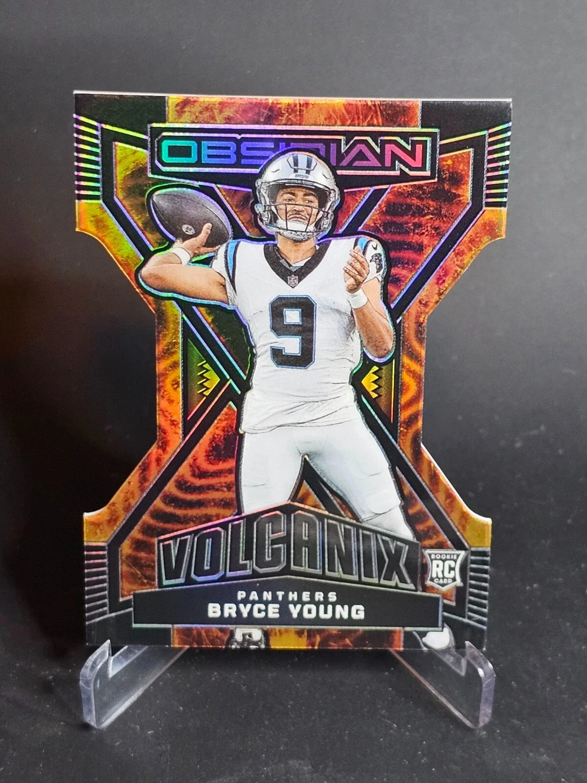Bryce Young Panini Obsidian Volcanix #8 Base