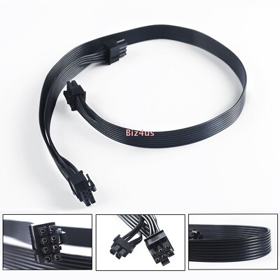 8 Pin to DUAL 8 (6+2) PCI-e GPU Cable for EVGA, Silverstone Modular Power Supply