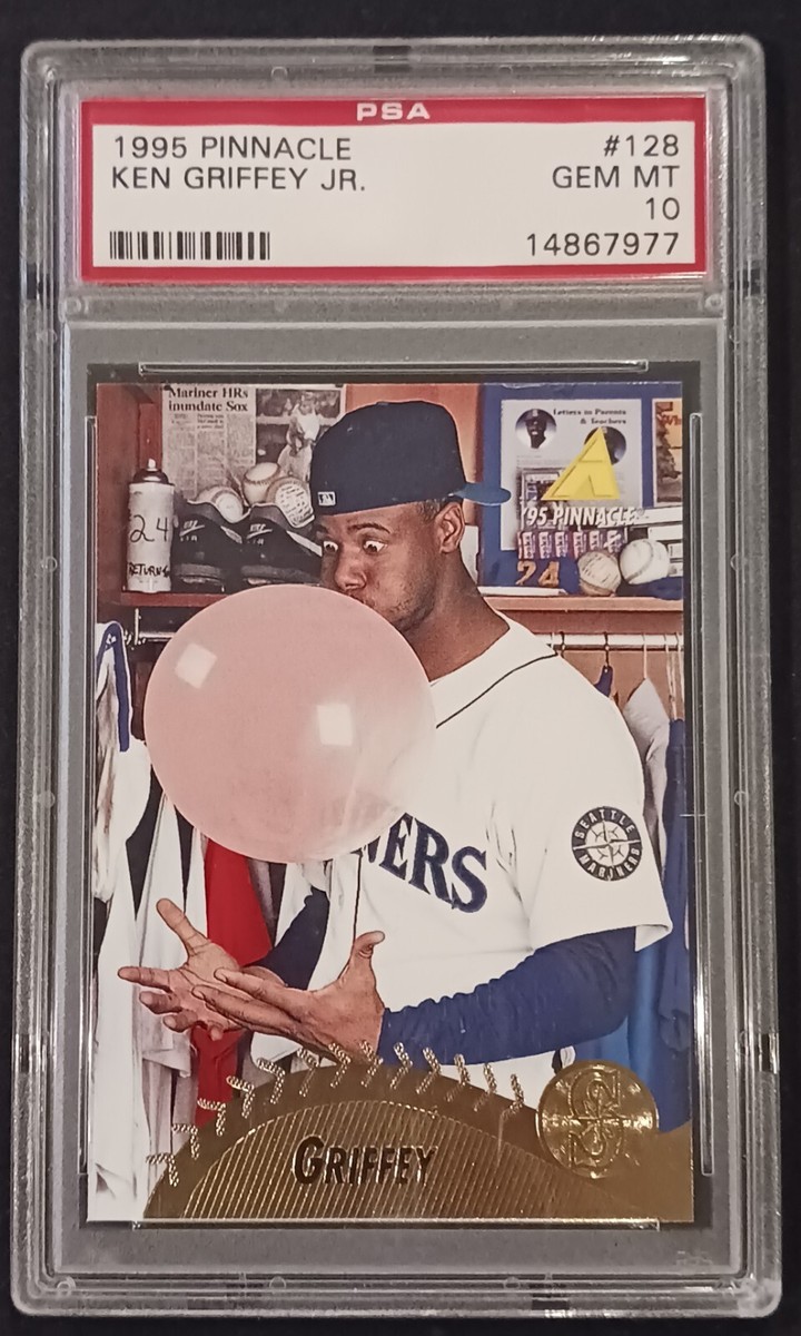 1995 Pinnacle Ken Griffey Jr Seattle Mariners Bubble Gum PSA