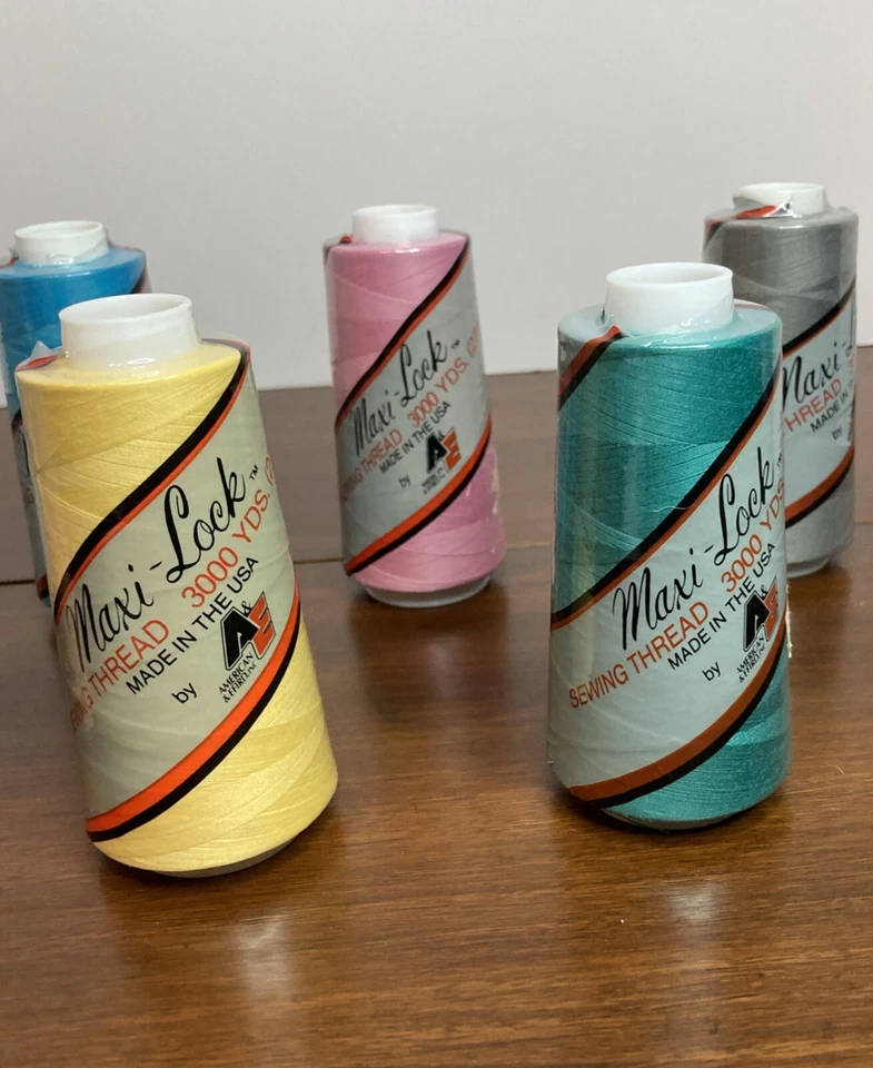 Serger Thread 3000 Yard Cones Maxi-Lock 10 Colors Unopened - Image 3 of 4