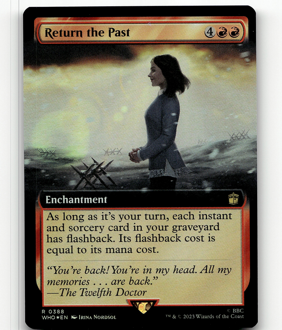mtg extended art cards FOIL - MTG Return the Past (Extended Art) 388