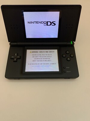 Nintendo DS Lite Console with Charger - Cobalt/Black - GOOD