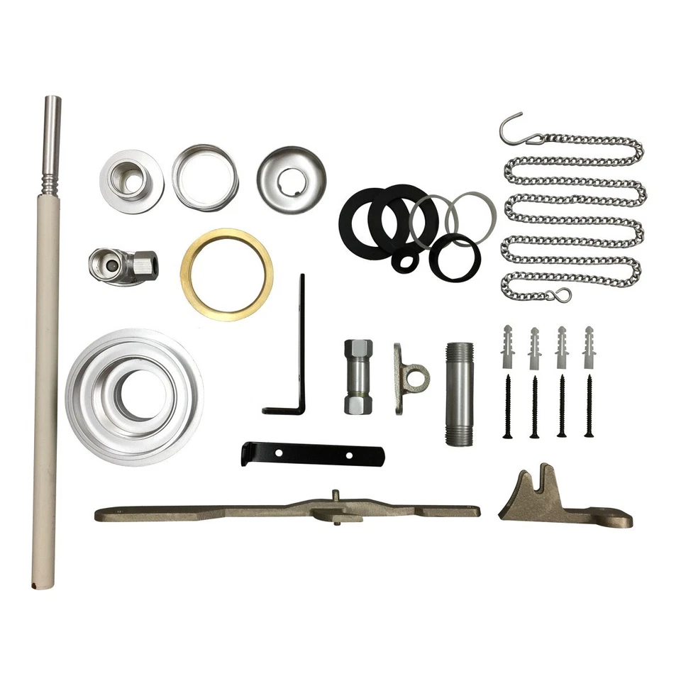 Peça de vaso sanitário cetim níquel latão peça para fornecimento de reformadores de vaso sanitário tanque alto - Imagem 2 de 2