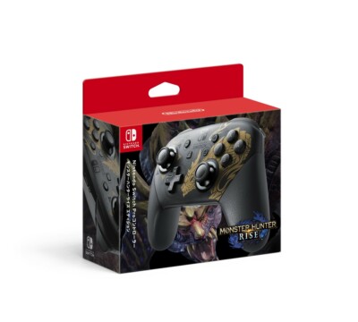 Nintendo Switch Pro Controller Monster Hunter Rise Edition PSL  limited JAPAN 