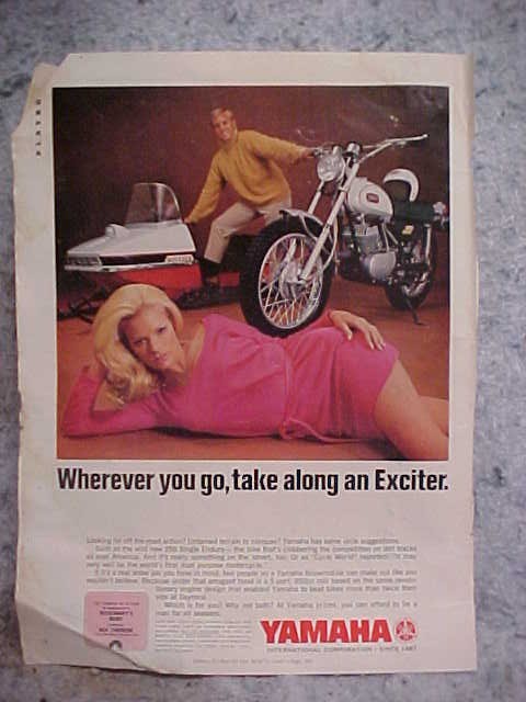 YAMAHA MOTORCYCLE & SNOW MOBILE AD