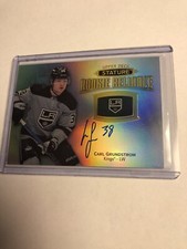 2019-20 UD Stature Carl Grundstrom Rookie Reliance Auto 🔥 #RR-23 RC SP 🔥