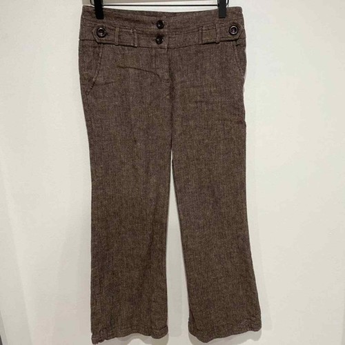 Candies Brown Linen Boot Cut Dress 
