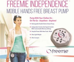 Freemie Independence Mobile Hands Free Breast Pump Closed System Scelled Box!