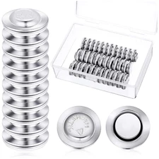 Outus 48 Pieces Magnetic Name Badge Holders round ID Badge Magnets Tags Adhesive