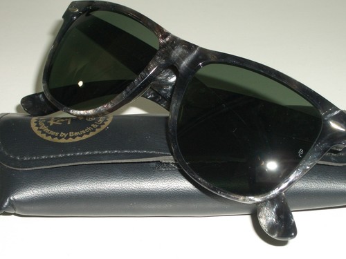 GAFAS DE SOL VINTAGE B&L RAY BAN GRIS PERLADO TORTUGA G15 CRISTAL WAYFARER II - Imagen 3 de 12