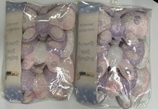 Kids Line Decorative Butterfly Wall Hangings Shimmer Collection Rare New 6 