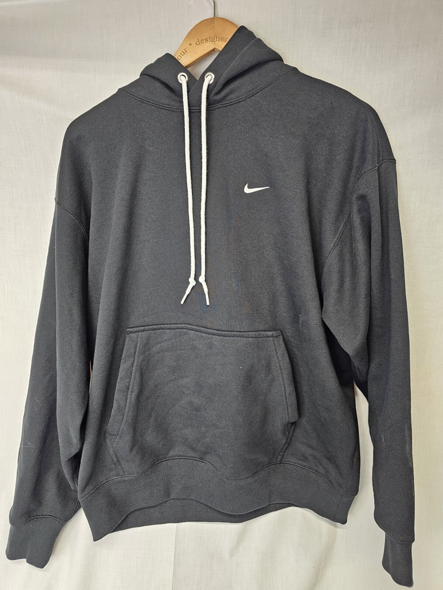 早い者勝ち NIKE SOLO SWOOSH FRENCH TERRY PULLOVER フーディ Nike Solo Swoosh Men's French Terry Pullover Hoodie Black