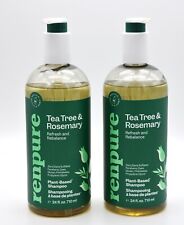 Two Renpure Tea Tree & Rosemary Refresh Rebalance Plant Based Shampoo 24 Oz Ea 1.02 per gallon