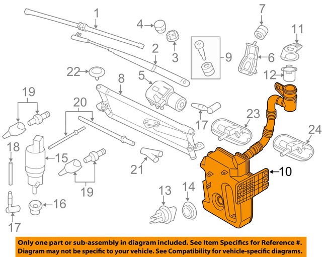 VW Volkswagen OEM Jetta Wiper Washerwindshield Fluidreservoir Tank