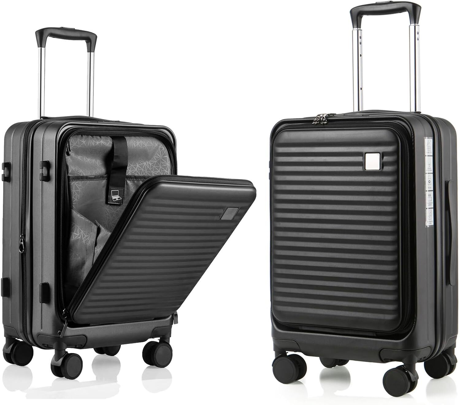 Expandable Durable Hardside Carry On Suitcase with Spinner Wheels Lightweight-image