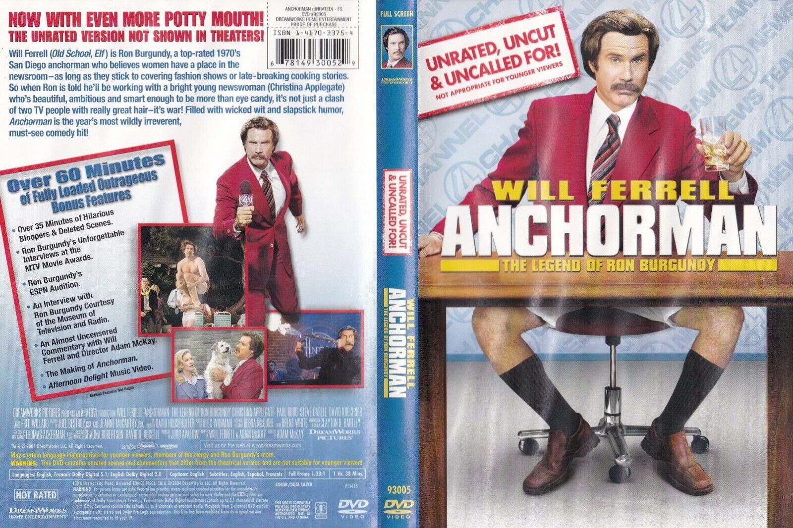  Anchorman 2: The Legend Continues (Blu-ray + DVD + Digital HD)  : David Koechner, Paul Rudd, Will Ferrell, Steve Carrell, Adam McKay:  Movies & TV