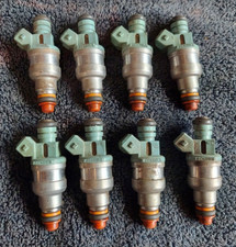 24 Blue Top Bosch Fuel Injectors 87-93 Ford Mustang 5.0 302 Set Of 8 Single