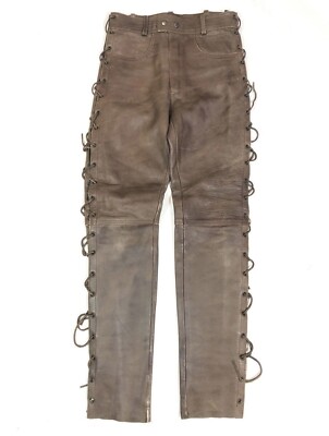 Modeka Racing Biker Leather Pants Vintage