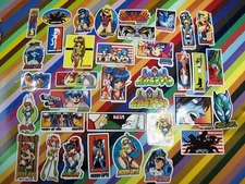 vtg 1990s 2000s Hook-Ups skateboard sticker - Fighters, Robots, Vampires, Demon