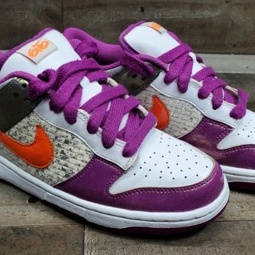 purple orange dunks