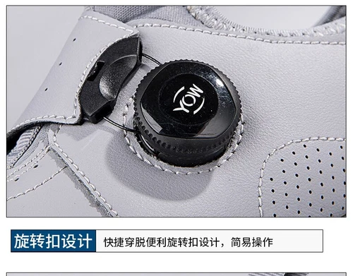 Zapatos de Golf de Entrenamiento Hombres Cuero Impermeables Antideslizantes Caminar Tenis Botas de Golf - Imagen 11 de 25