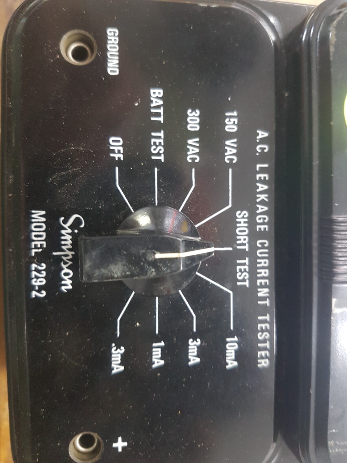 Simpson Model 2292 AC Leakage current tester meter Pearl Harbor Naval