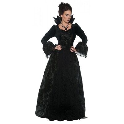 Vampire Costume Adult Evil Queen Masquerade Halloween Fancy Dress