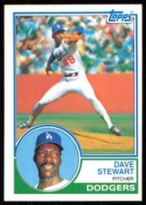 1983 Topps Dave Stewart Los Angeles Dodgers #532